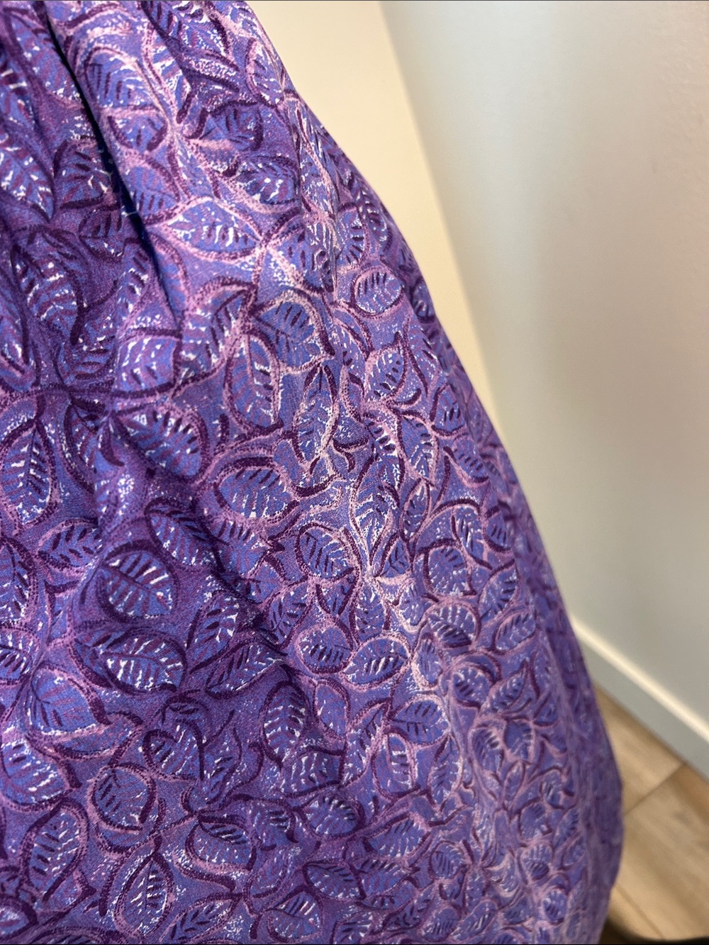 Vintage 1950s Purple Cotton Dress - Picture 3 of 4